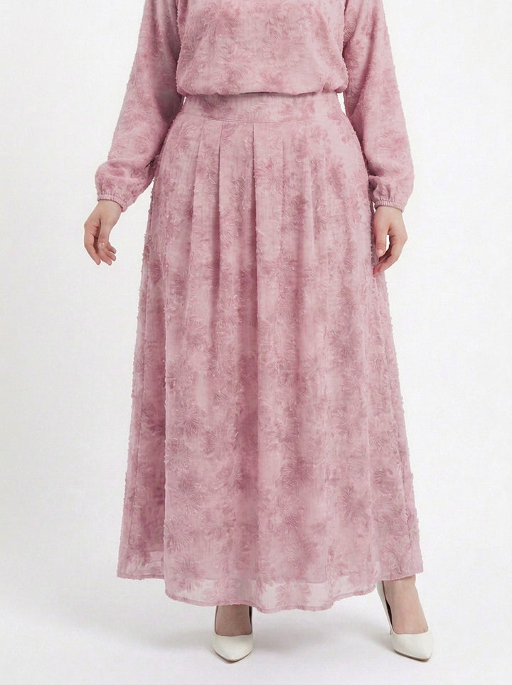 Erin Plus Chiffon Embroidered Skirt