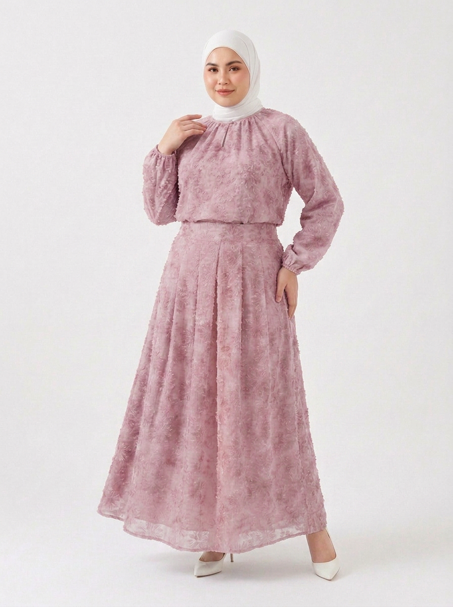 Erin Plus Chiffon Embroidered Skirt