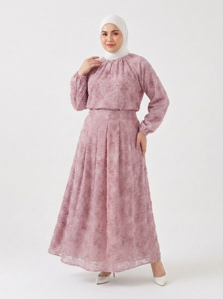 Erin Plus Chiffon Embroidered Skirt