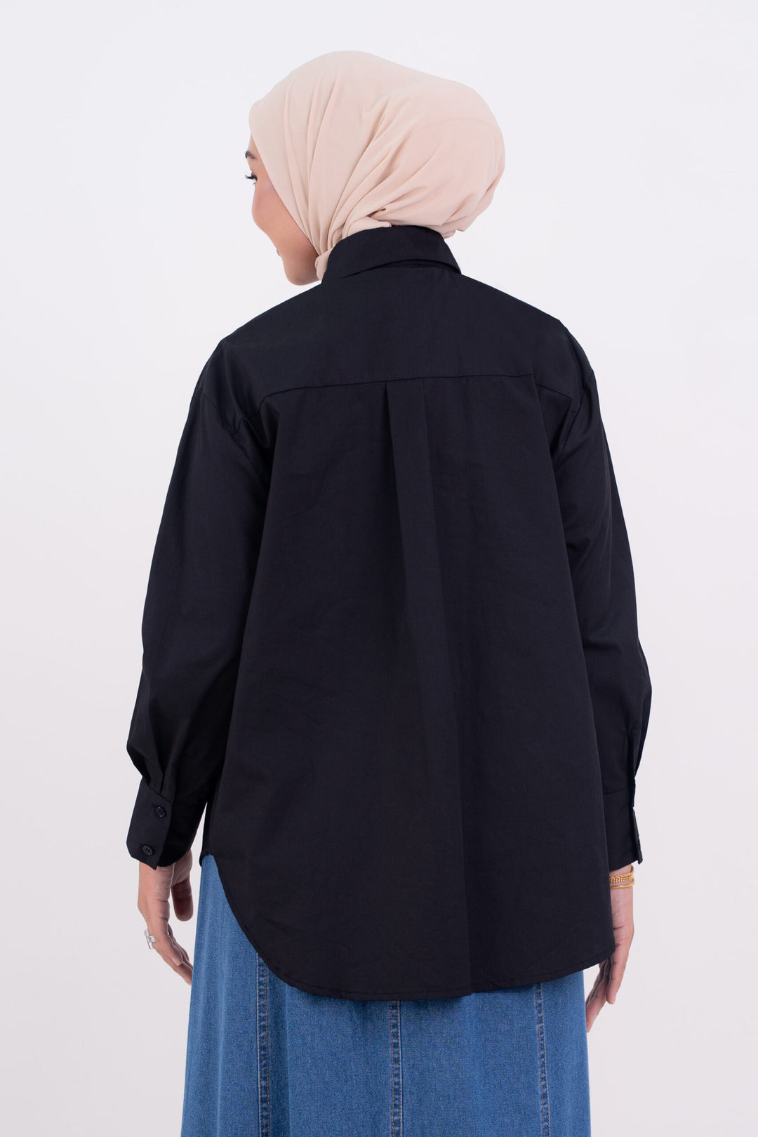 Maya Embroidered Blouse Black