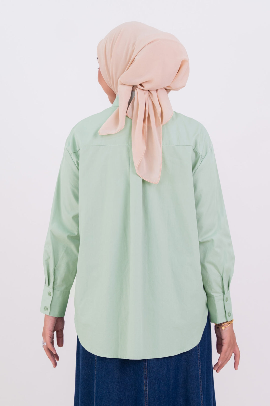 Maya Embroidered Blouse Dusty Mint