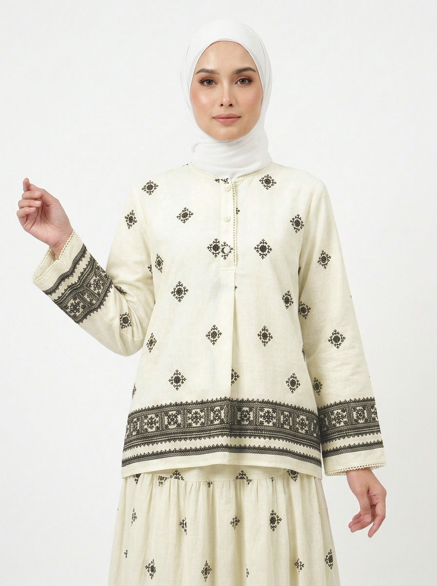 Daisy Boho Rayon Blend Blouse