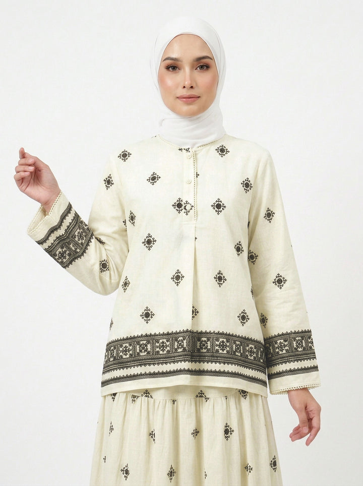 Daisy Boho Rayon Blend Blouse