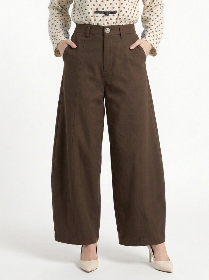 Lacy Cotton Twill Pants