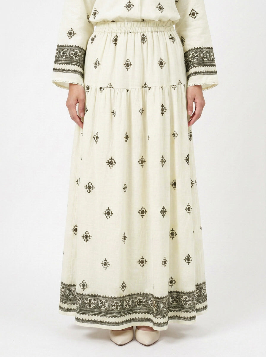 Daisy Boho Rayon Blend Skirt