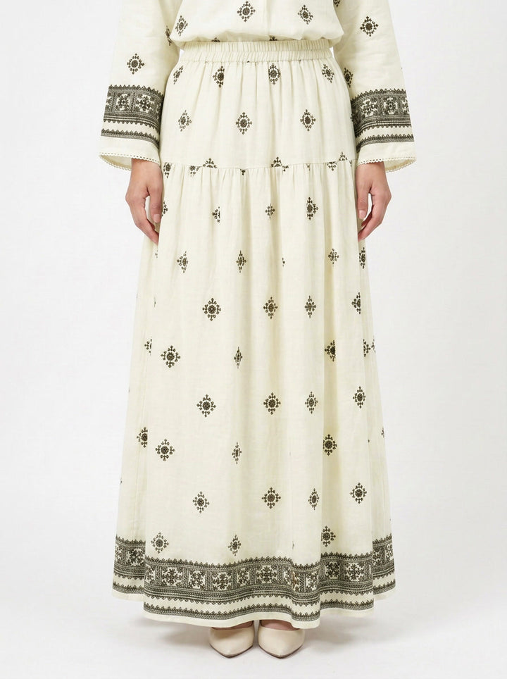 Daisy Boho Rayon Blend Skirt