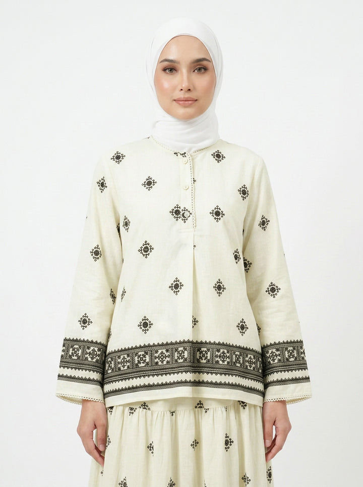 Daisy Boho Rayon Blend Blouse