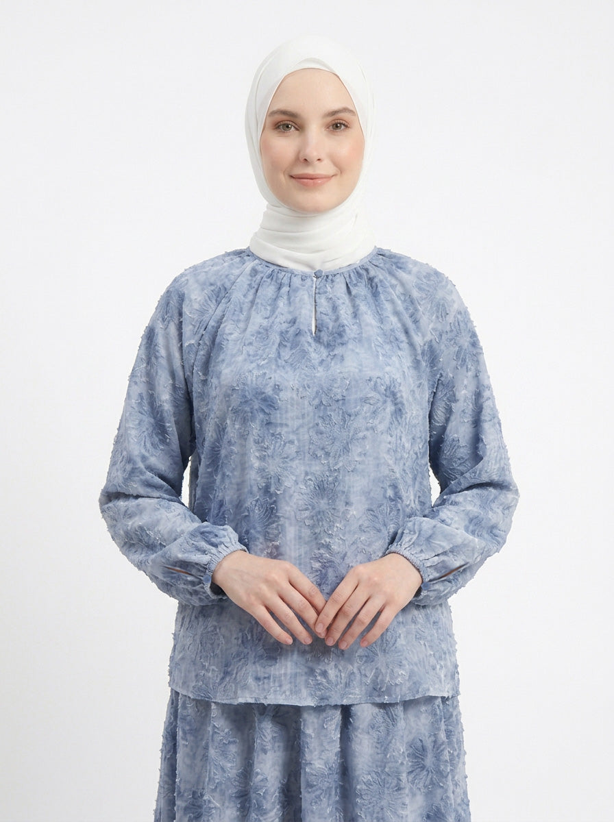 Erin Chiffon Embroidered Blouse