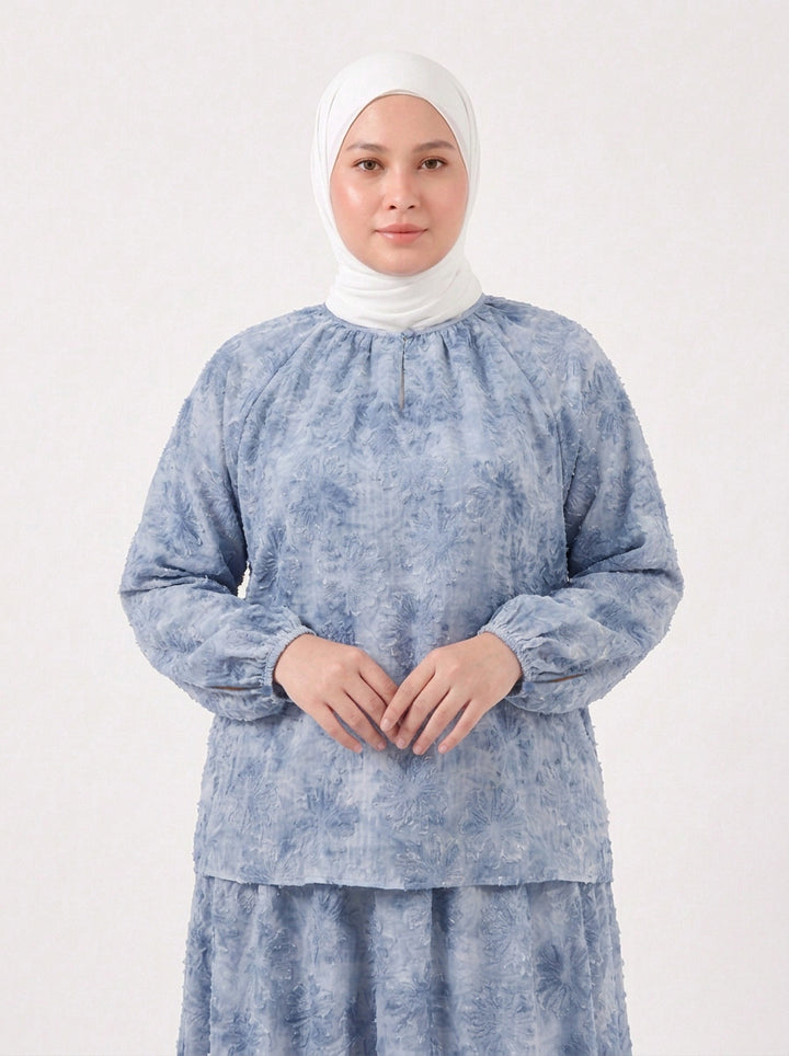 Erin Plus Chiffon Embroidered Blouse