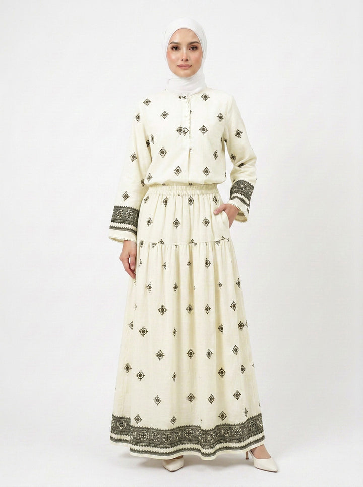 Daisy Boho Rayon Blend Skirt