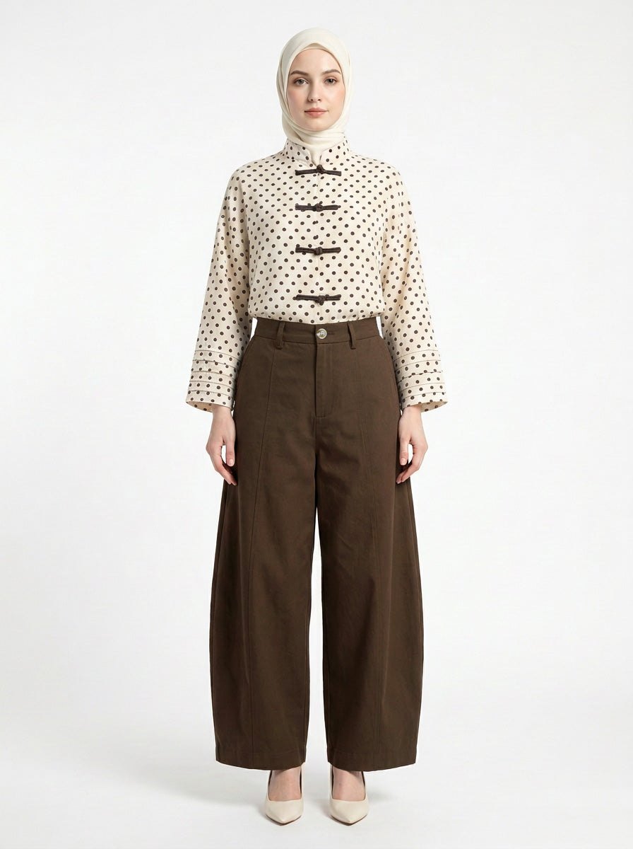 Lacy Cotton Twill Pants