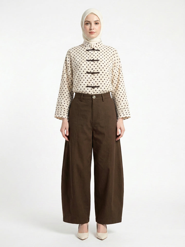 Lacy Cotton Twill Pants