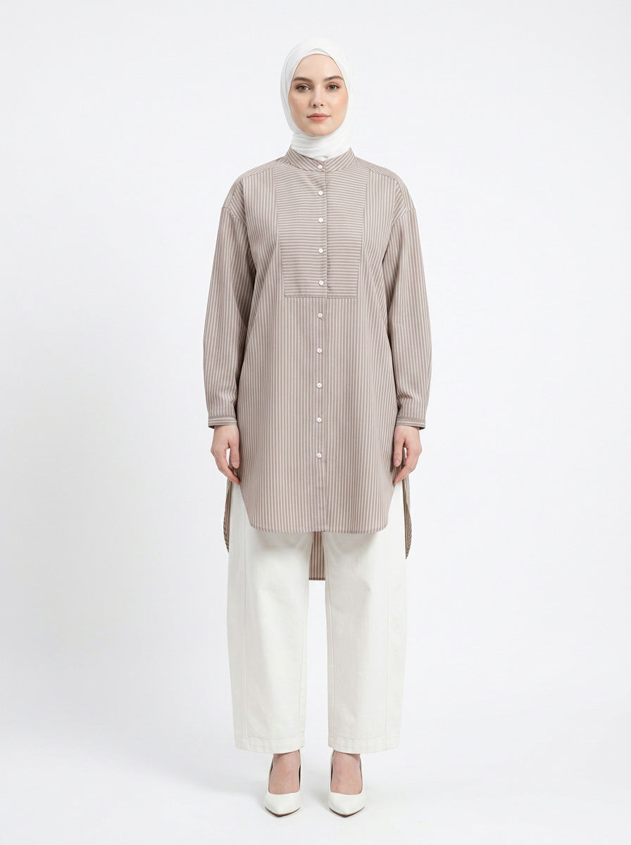 Paloma Stripe Cotton Blouse