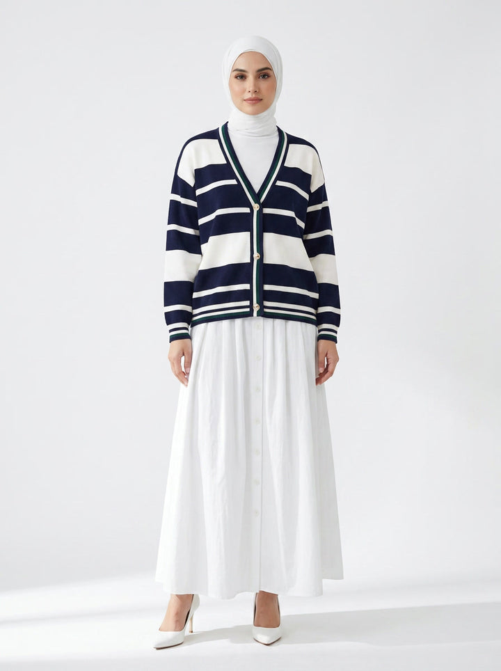 Cleo Stripe Knit Cardigans