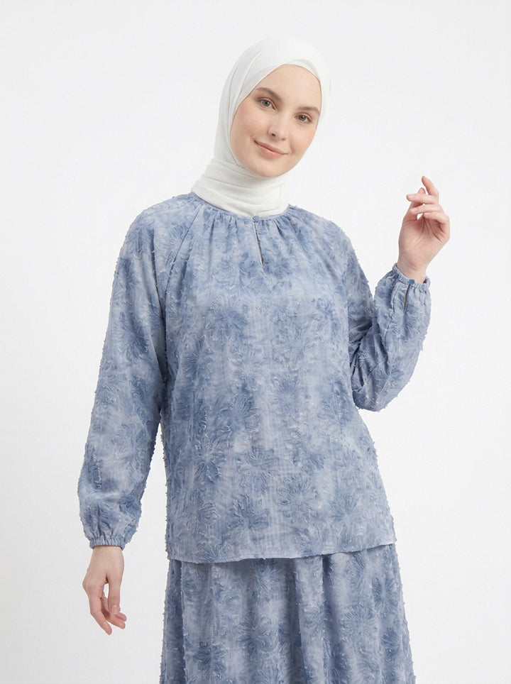 Erin Chiffon Embroidered Blouse