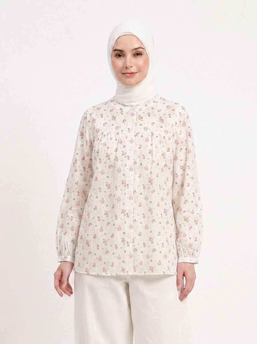 Eva Cotton Printed Blouse