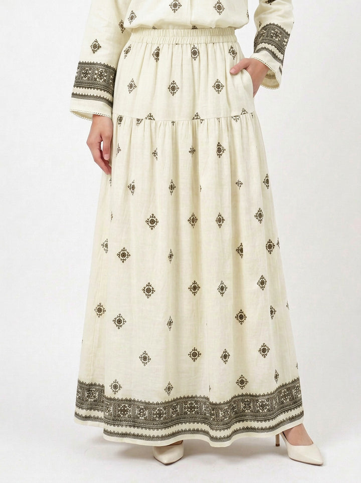 Daisy Boho Rayon Blend Skirt