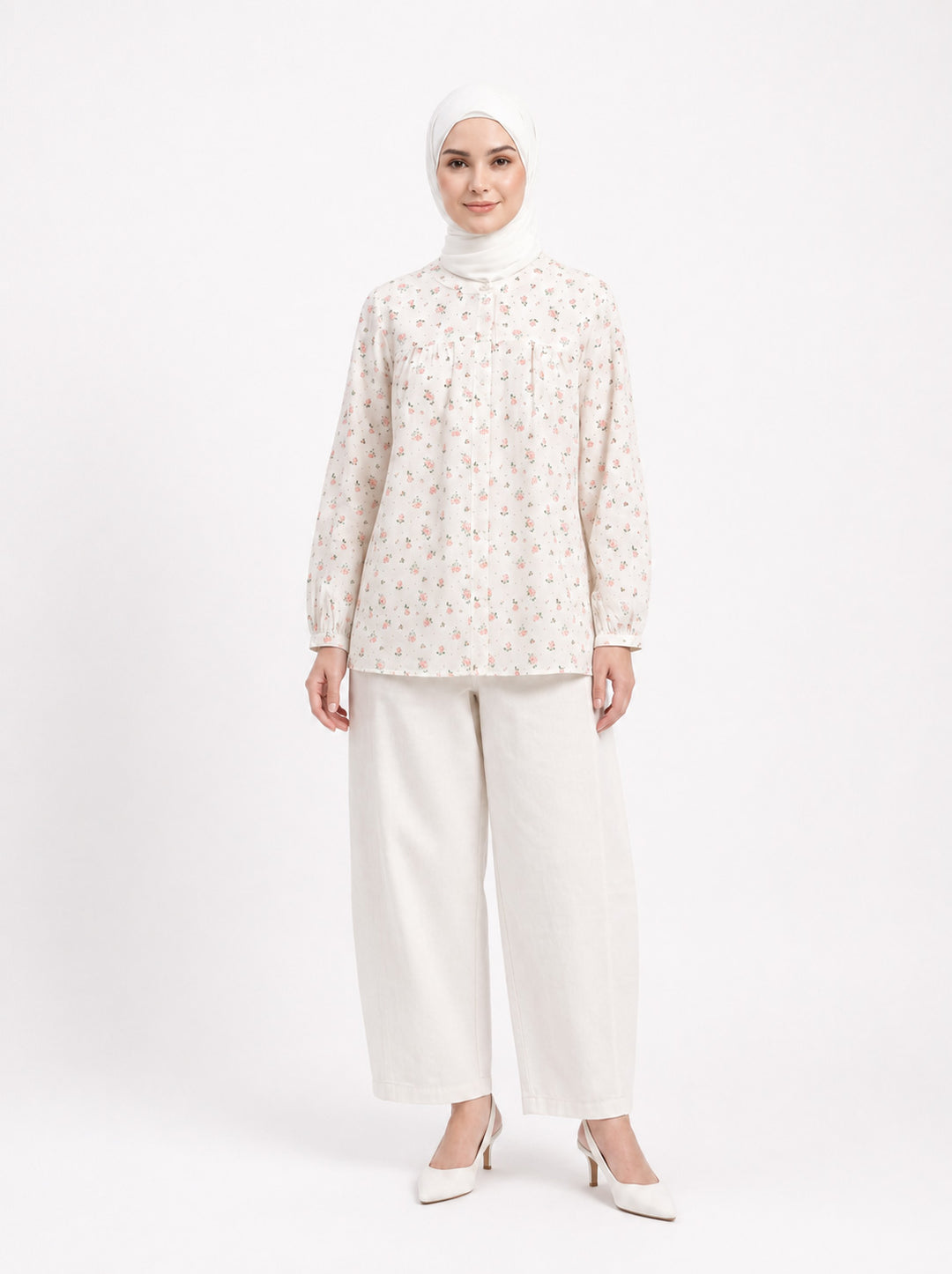 Eva Cotton Printed Blouse