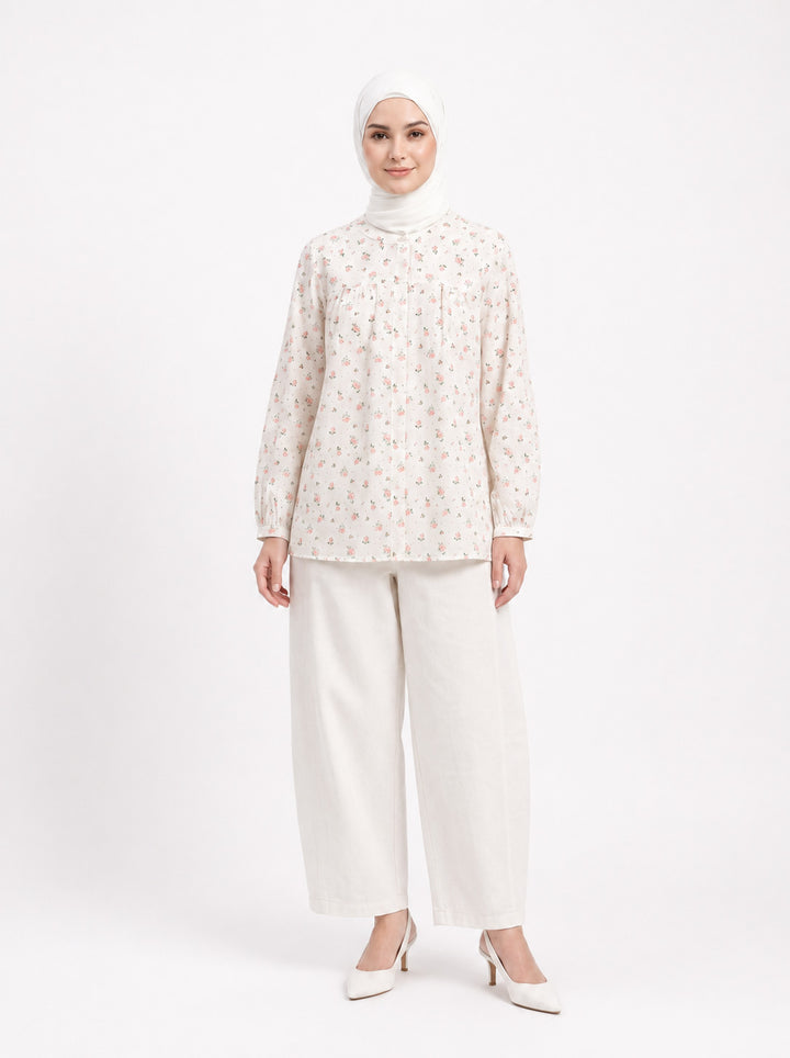 Eva Cotton Printed Blouse