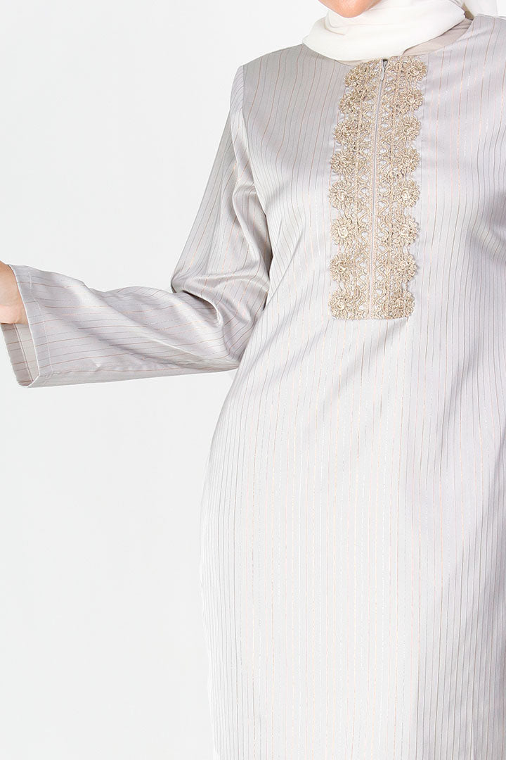 Kasturi Kurung Grey