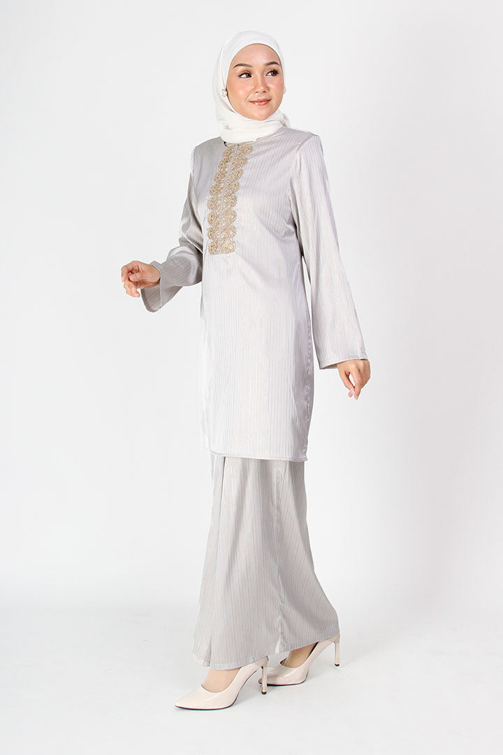 Kasturi Kurung Grey