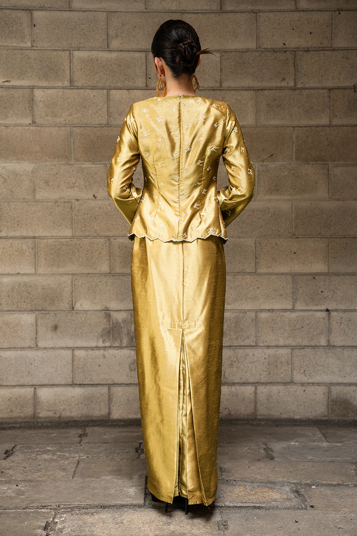 Ilona Kebaya Moden in Gold