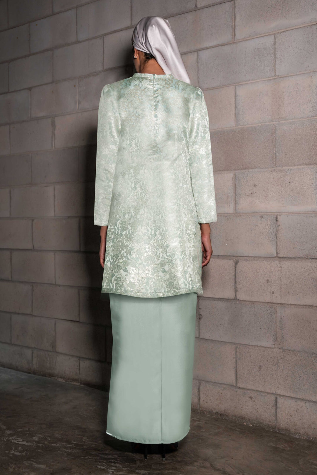Aylin Kurung in Dusty Green