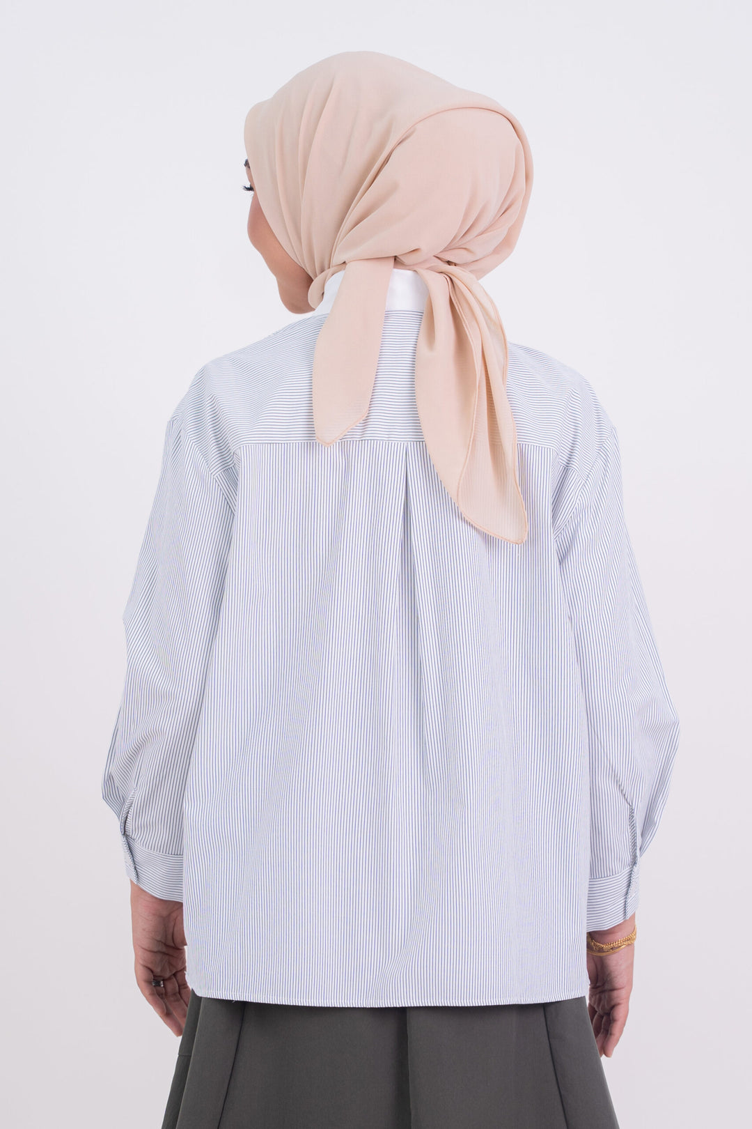 Dania Striped Print Shirt Green