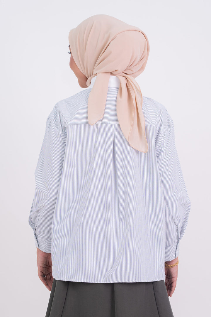 Dania Striped Print Shirt Green