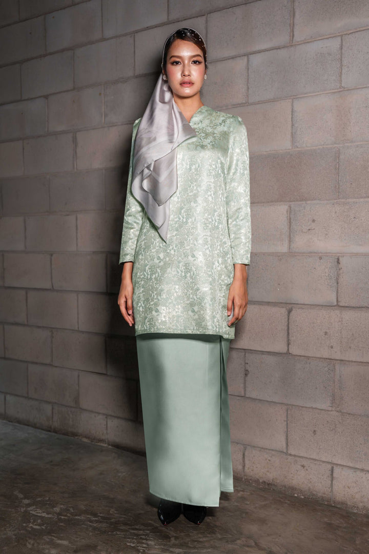 Aylin Kurung in Dusty Green