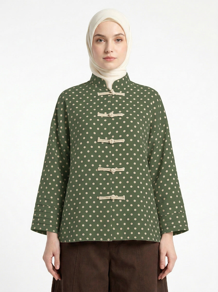 Amelia Polka Dot Blouse