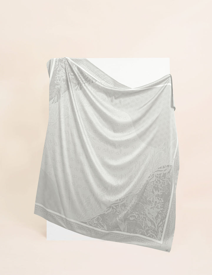 Sumayyah Satin Printed Silver