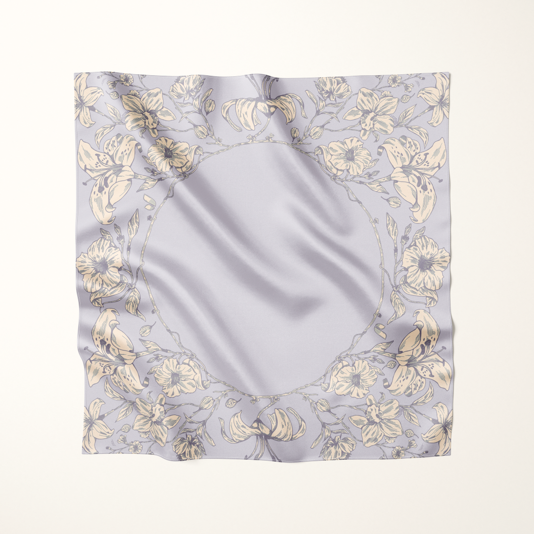 Serine Satin Printed Square