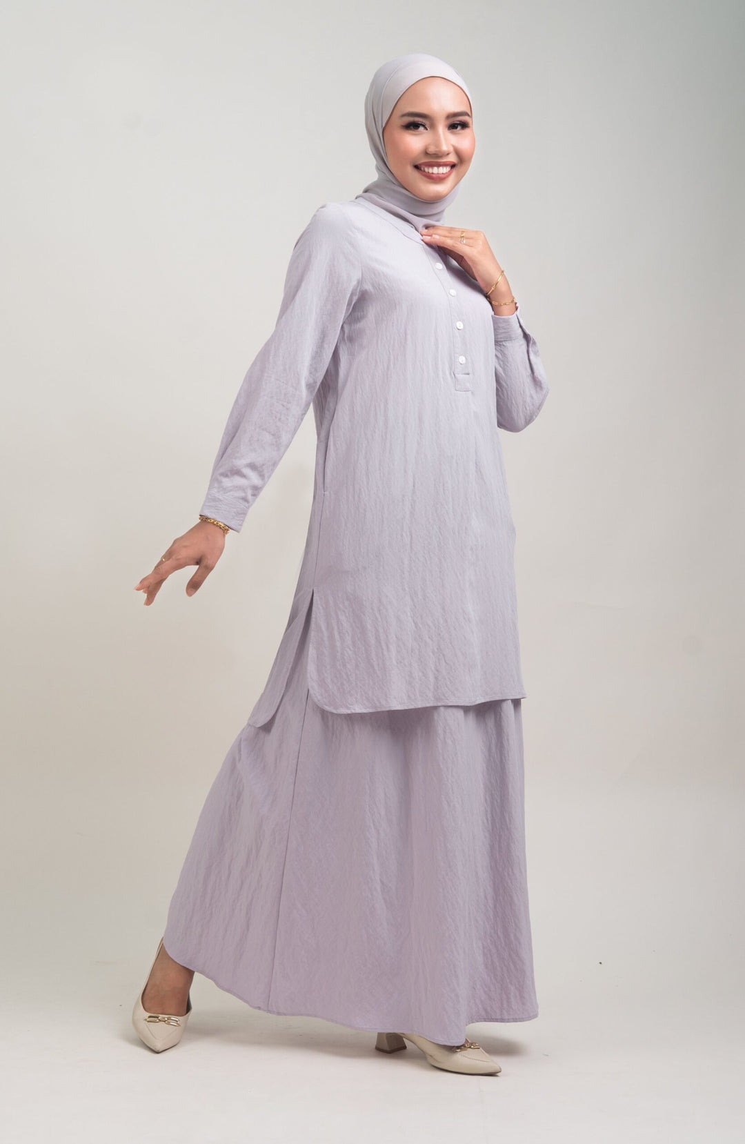 Lunara Cotton Skirt Pastel Purple