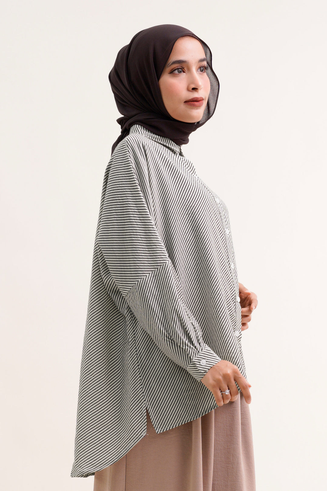Ayunda Printed Shirt Stripe
