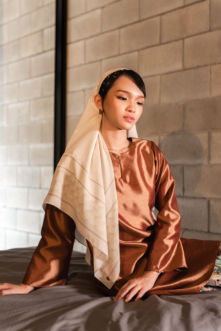 Syifa Chiffon Printed Latte