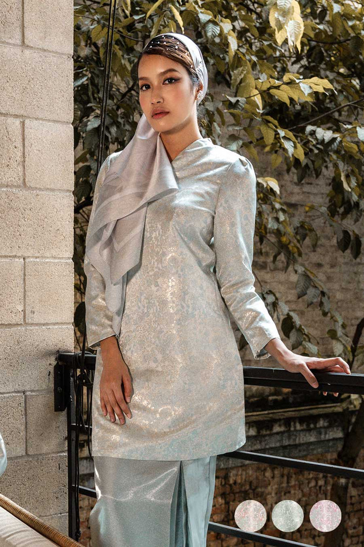 Aylin Kurung in Dusty Green