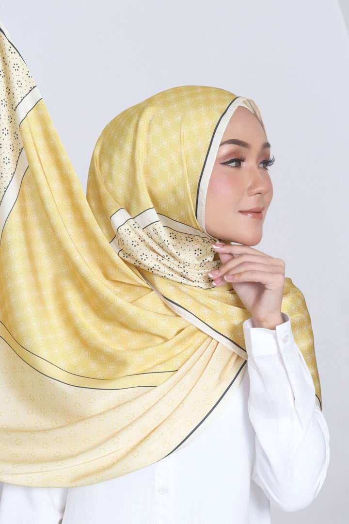 Venice Printed Shawl Yellow