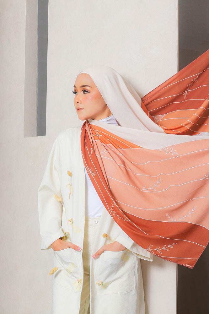 Terra Printed Shawl Caramel