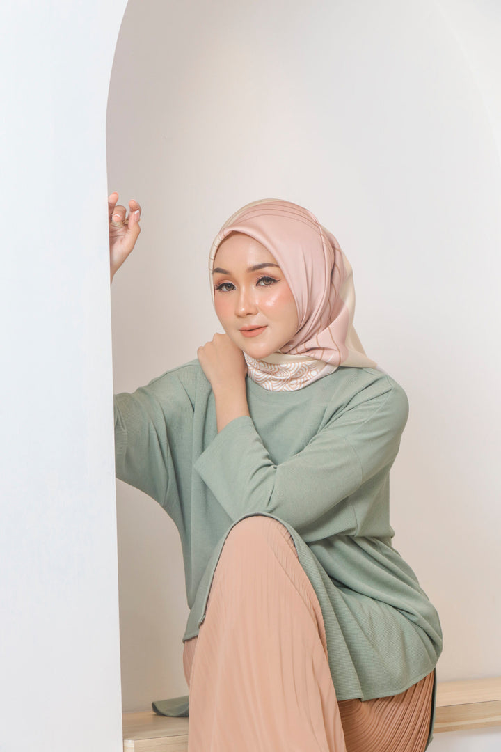 Lantana Printed Square Beige Nude