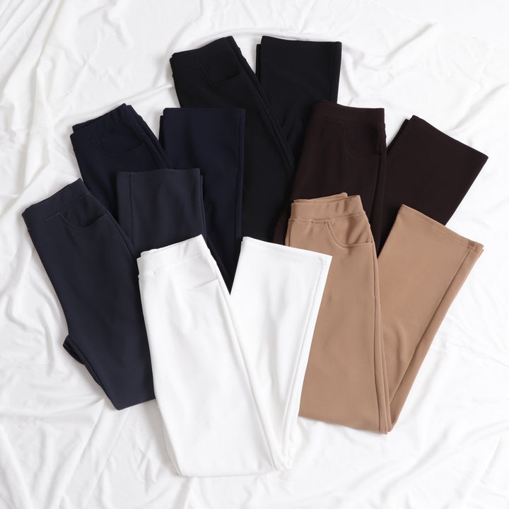 Dinihari Straight Leg Pants Grey Blue