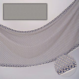 Indira Chiffon Printed Shawl Navy