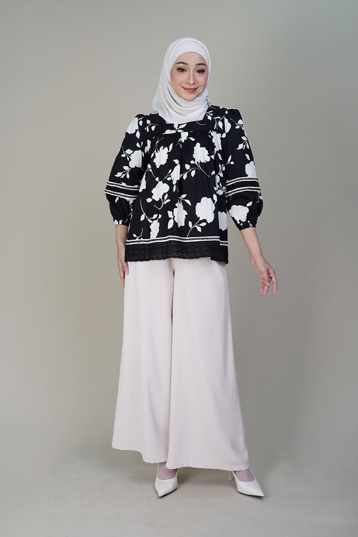 Misty Palazzo Pants Cream