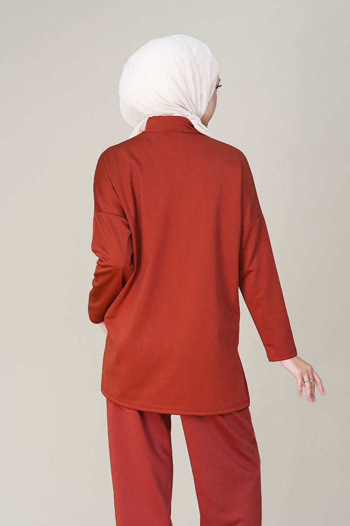 Blaire Top Brick Orange