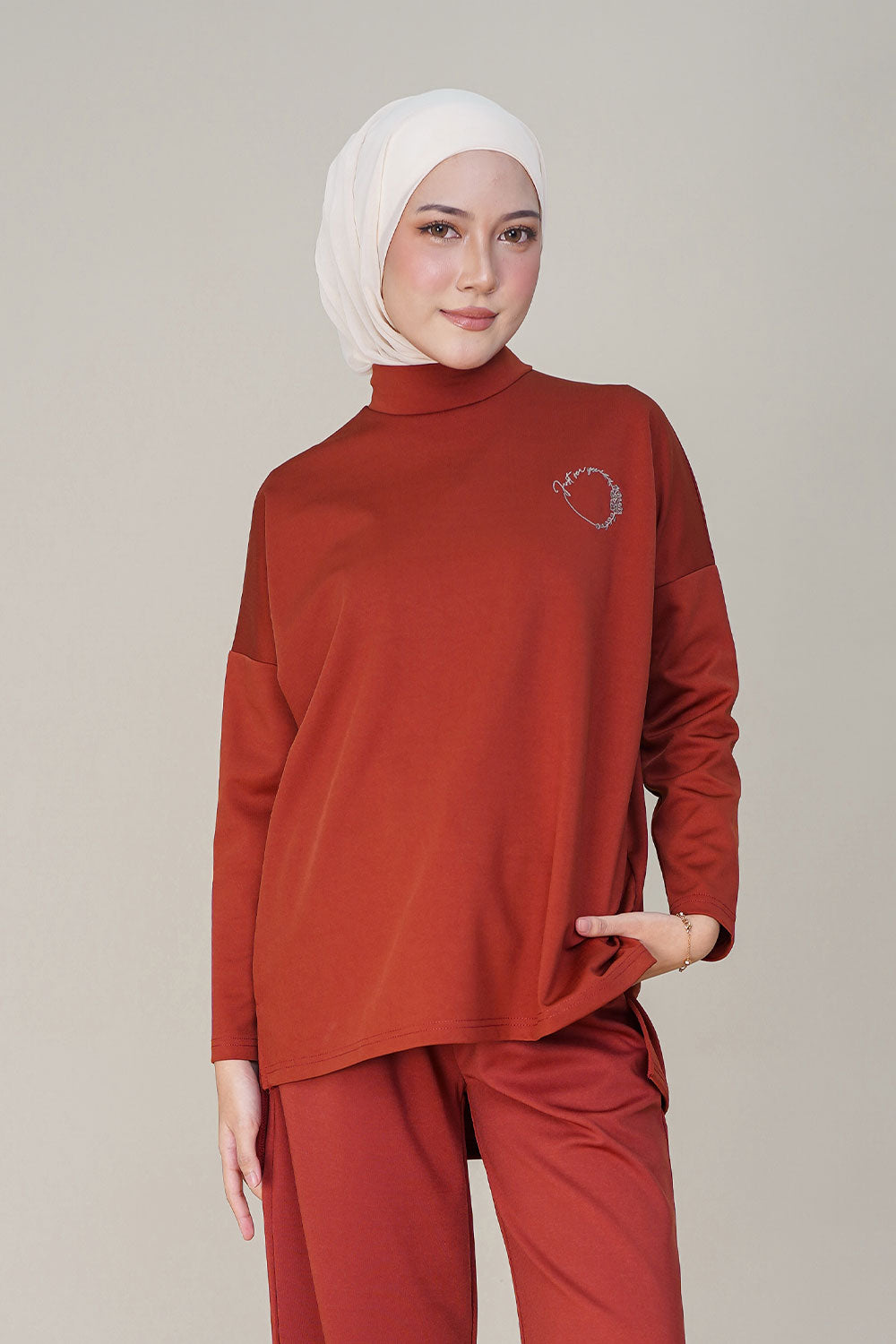 Blaire Top Brick Orange