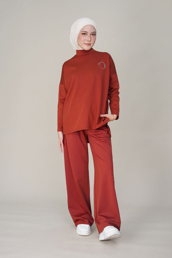 Blaire Top Brick Orange