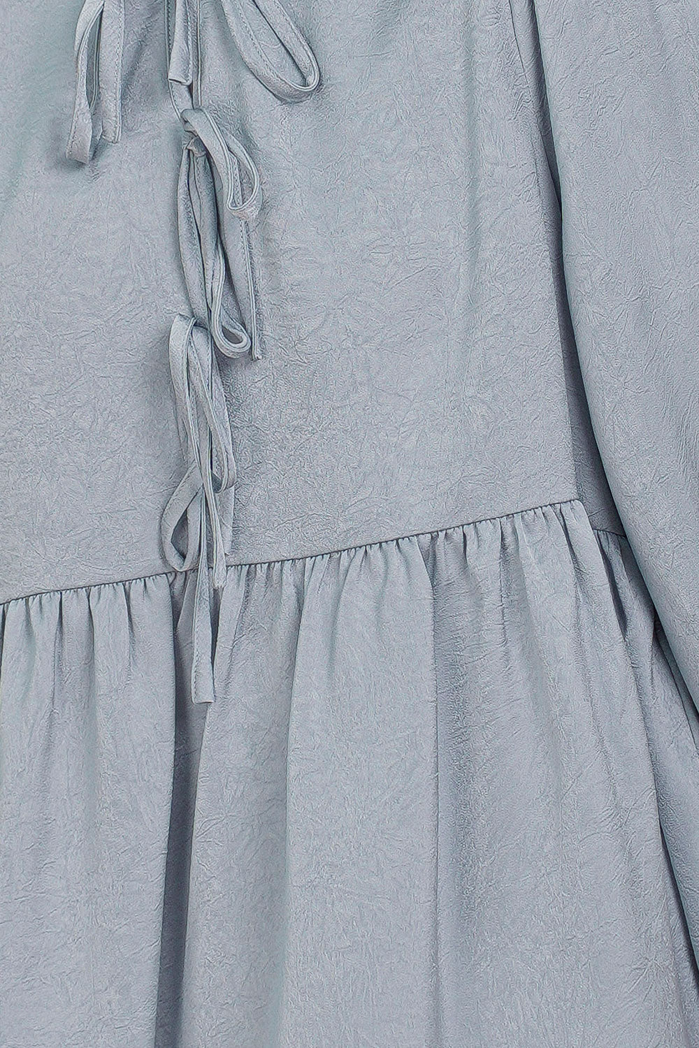Jane Ruffle Top Greyish Blue