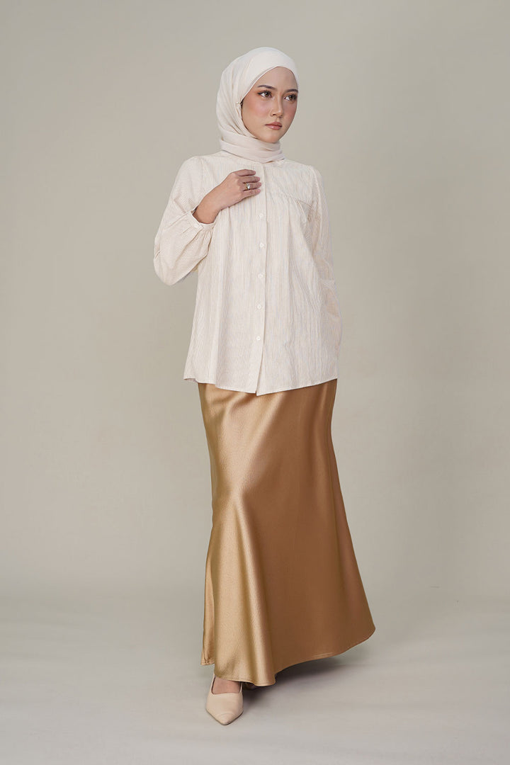Julia Satin Skirt Coffee