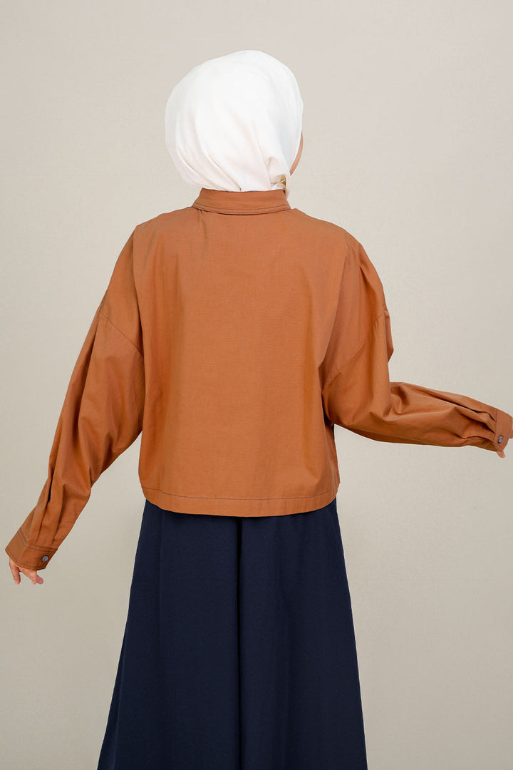 Farel Crop Top Brick Orange