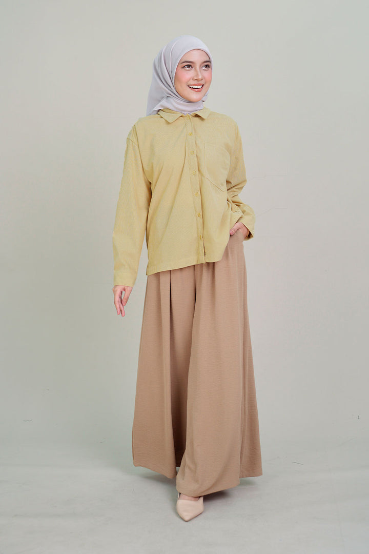 Luna Corduroy Blouse Yellow
